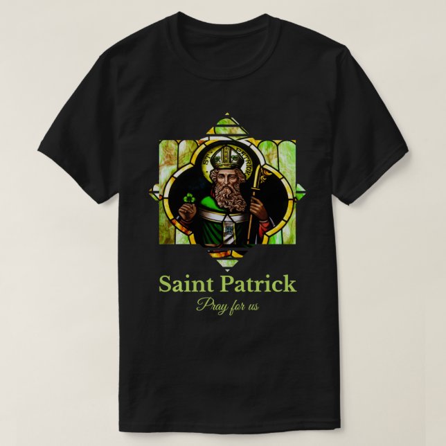 Camiseta Saint Patrick Pray For Us Ireland Men Women Kids C (Diseño del anverso)