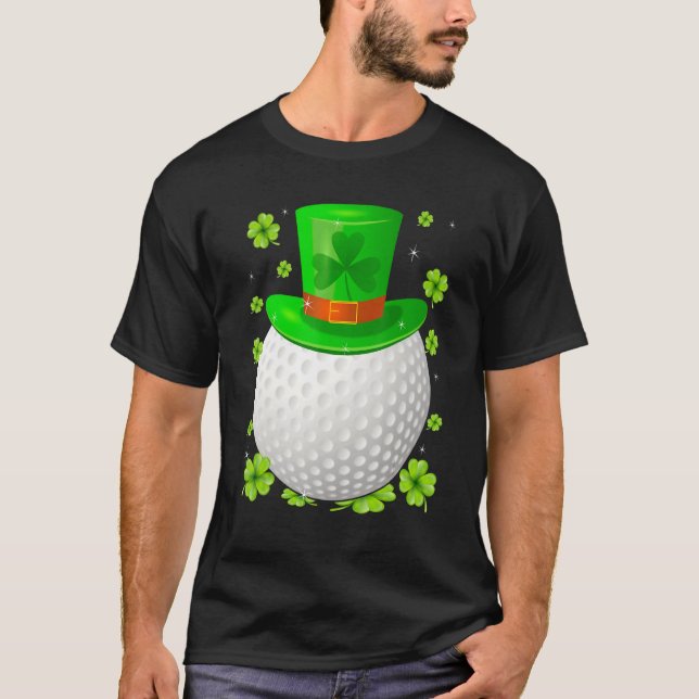 Camiseta Saint Patrick S Day Gorra irlandés de golf Shamroc (Anverso)