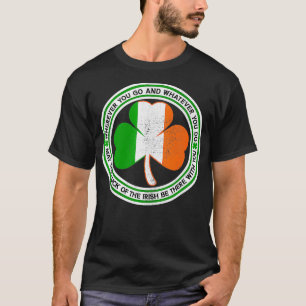 CAMISETA SAINT PATRICKS DAY IRISH LOVERS IRLANDA FLAG CLOVE