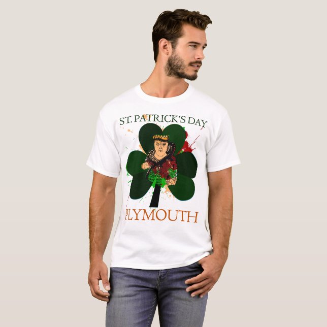 Camiseta Saint Patrick's Day Plymouth Tee (Anverso completo)