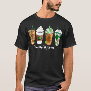 Camiseta Saint Patricks Día Café Leche Lucky Latte I