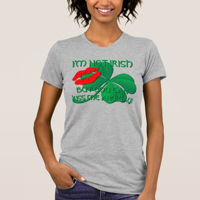 Camiseta Saint Patricks Shamrock Kiss (Anverso)