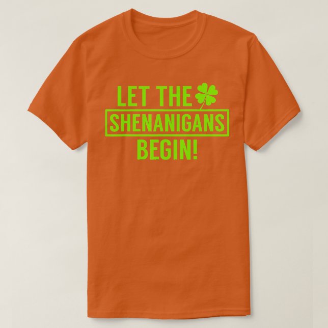 Camiseta Saint Patricks Shenanigan (Diseño del anverso)