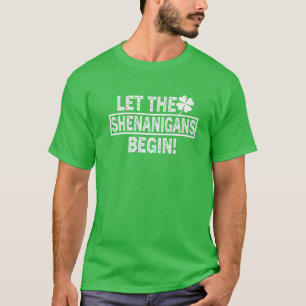 Camiseta Saint Patricks Shenanigans Tee Dejar Los Shenaniga