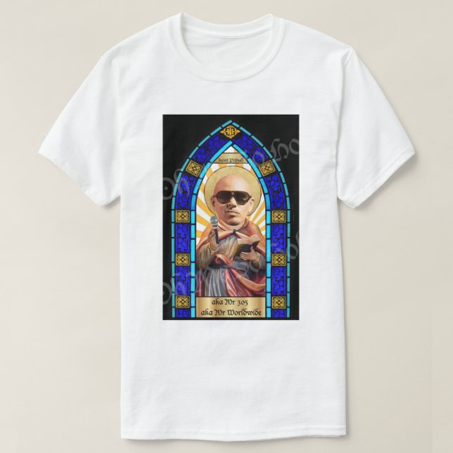 Camiseta Saint Pitbull Sr. Worldwide 305 (Diseño del anverso)