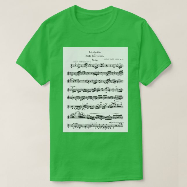 Camiseta Saint Saens Introduction and Rondo Capriccioso (Diseño del anverso)