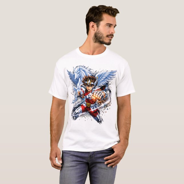 Camiseta Saint Seiya Pegasus (Anverso completo)