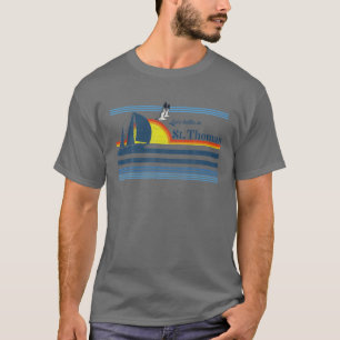 Camiseta Saint-Thomas Retro 70S 80S Beach Sailing Sailb