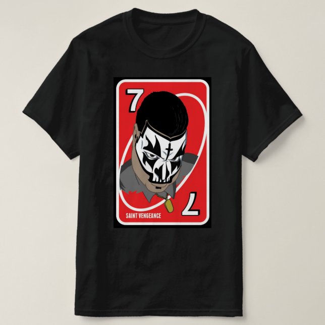 CAMISETA SAINT VENGEANCE (Diseño del anverso)