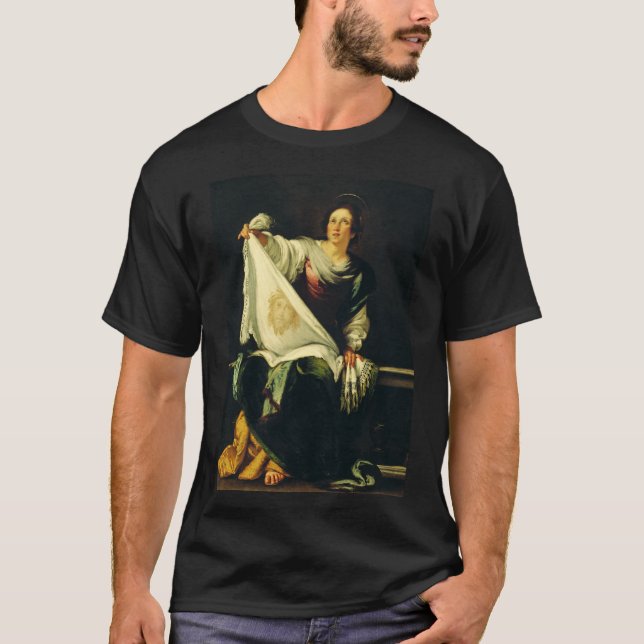 Camiseta Saint Veronica por Bernardo Strozzi (Anverso)