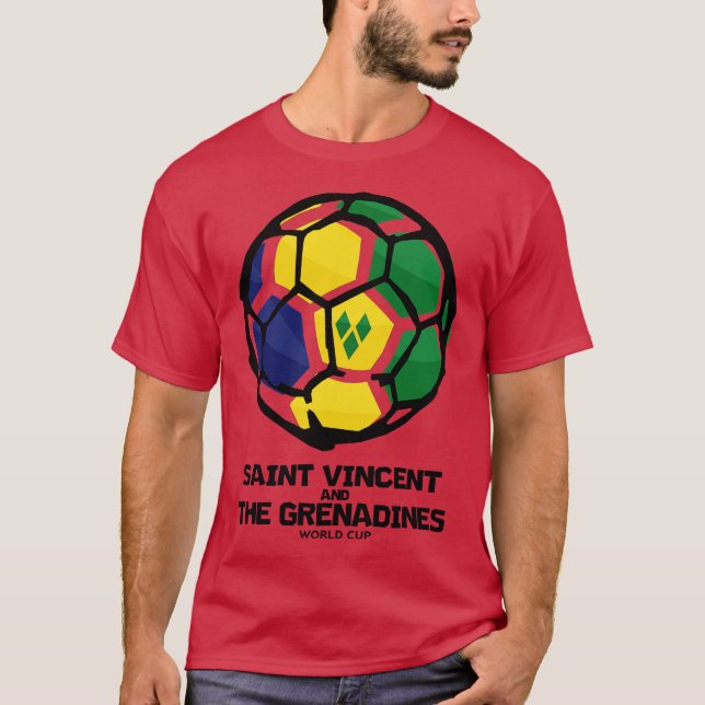 Camiseta Saint Vincent and the Grenadines Country Flag (Anverso)
