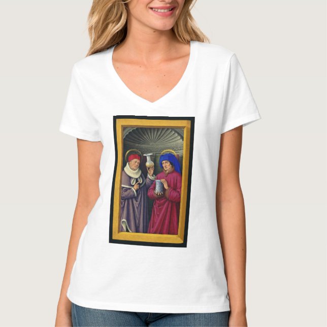 Camiseta Saints Cosmas and Damian de Jean Bourdichon (Anverso)