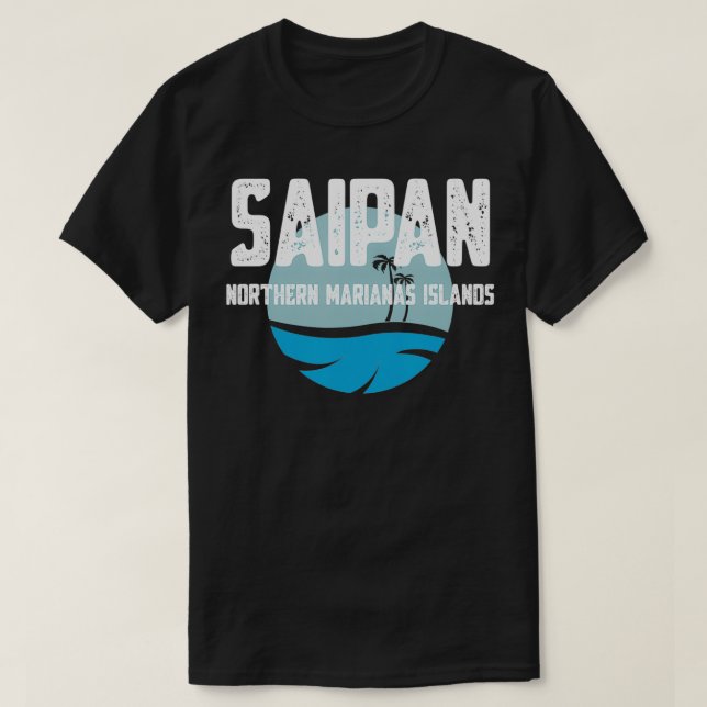 Camiseta Saipan CNMI Sun and Sea  (Diseño del anverso)