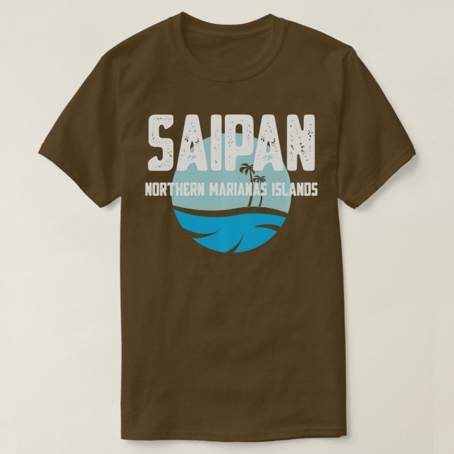Camiseta Saipan CNMI Sun y Sea Long Sleeve (Diseño del anverso)