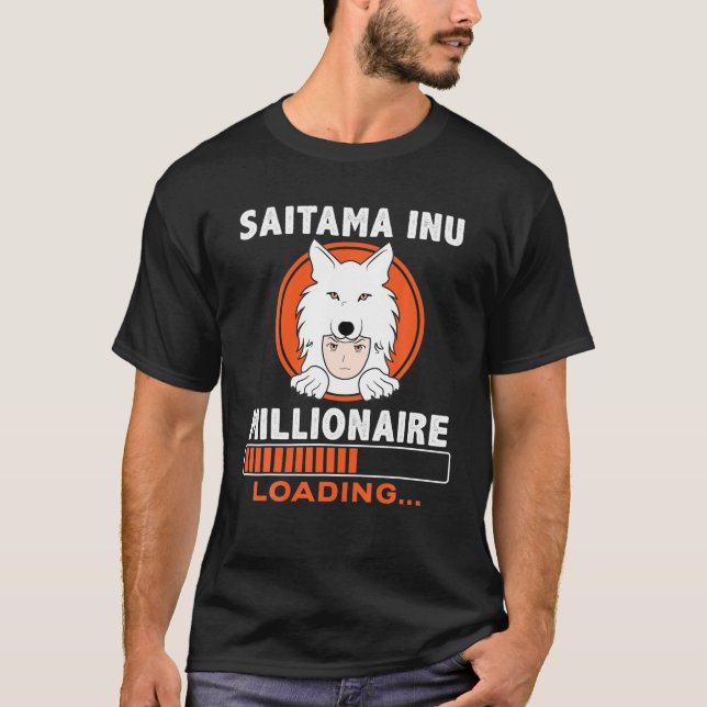 Camiseta Saitama Inu Token El Millionario Cargando Token Co (Anverso)