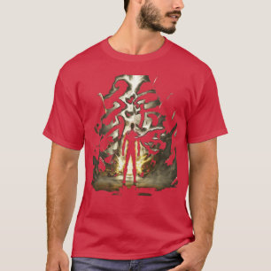 Camiseta Saitama poderoso héroe One Punch Man chico