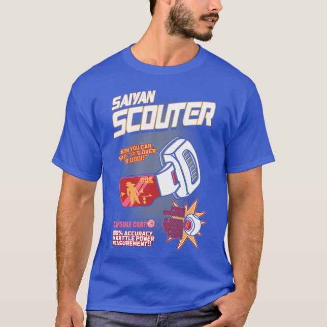 Camiseta Saiyan Scouter divertido (Anverso)