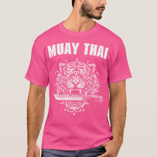 Camiseta Sak Yant Muay Thai Mma Tattoo Tiger Head Knife Mar