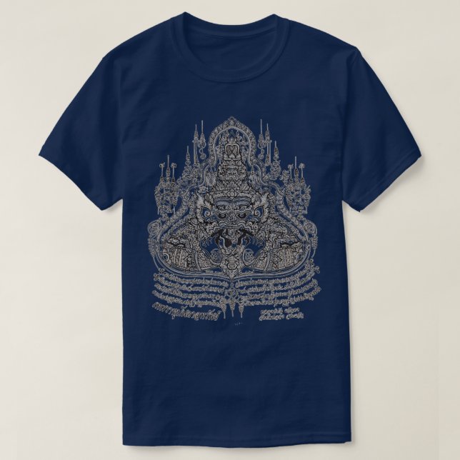 Camiseta Sak Yant Phra Rahu (Diseño del anverso)