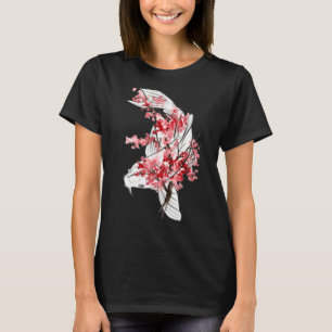 Camiseta Sakuara Koi Carp Nishikigoi Fish Art Japonés