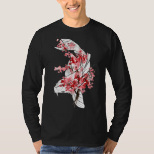 Camiseta Sakuara Koi Carp Nishikigoi Fish Art Japonés