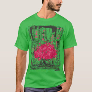 Camiseta Sakura Anime Graphic Art Japanese Cherry Blossom T