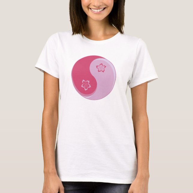 Camiseta Sakura Blossom Yin Yang (Anverso)