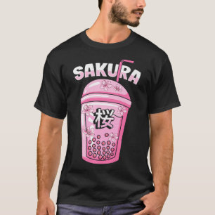 Camiseta Sakura Cherry Blossom Bubble Tea for Japanese Cult