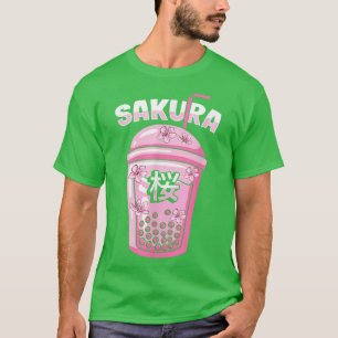Camiseta Sakura Cherry Blossom Bubble Tea for Japanese Cult