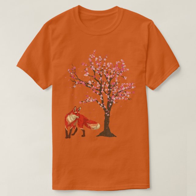 Camiseta Sakura Cherry Blossom De La Selva Natural Lover An (Diseño del anverso)