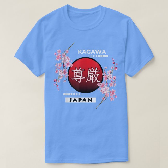 CAMISETA SAKURA CHERRY BLOSSOM EN PRIMAVERA, CIUDADES DE JA (Diseño del anverso)