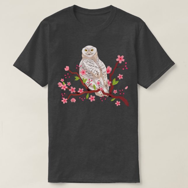 Camiseta Sakura Cherry Blossom Forest Lover Wise Bir (Diseño del anverso)