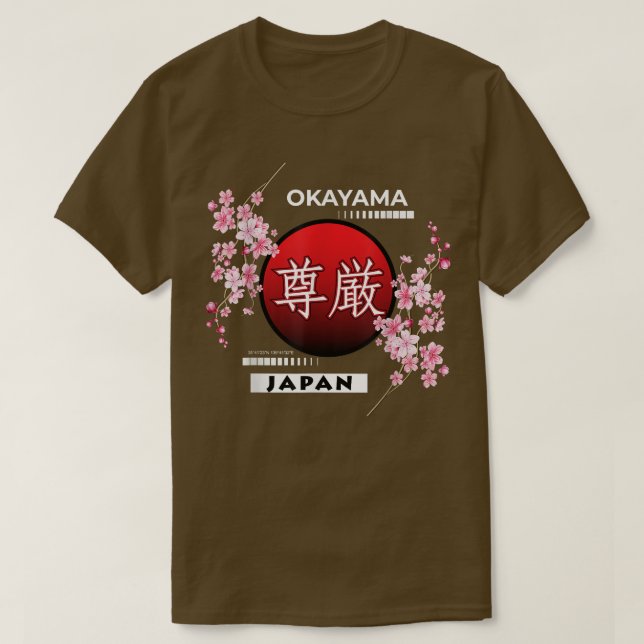 CAMISETA SAKURA CHERRY BLOSSOM IN SPRING, CITIES OF JAPAN,  (Diseño del anverso)