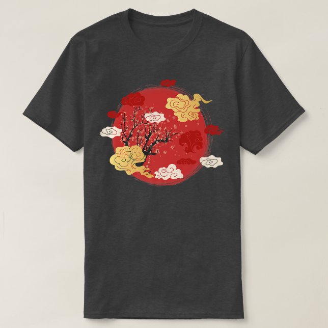 CAMISETA SAKURA CHERRY BLOSSOM JAPAN'S FAVORITE FLOWER 1103 (Diseño del anverso)