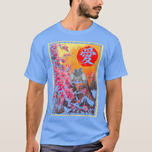 Camiseta Sakura Cherry Blossom Japonés Tokyo Sun Pigeons K