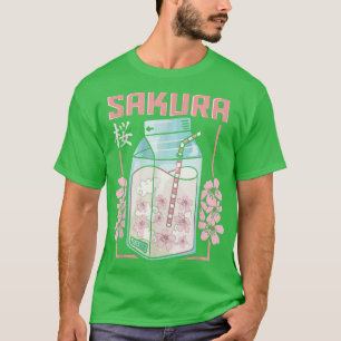 Camiseta Sakura Cherry Blossom Juice Design for Japanese Cu