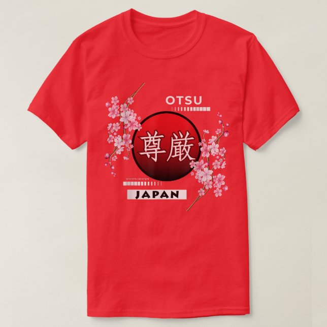 CAMISETA SAKURA CHERRY BLOSSOMS EN CIUDADES DE JAPÓN, OTSU (Diseño del anverso)