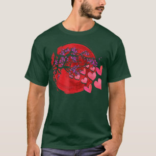 Camiseta Sakura Heart Cherry Blossom Tree Japan Nature Japó