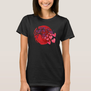 Camiseta Sakura Heart Cherry Blossom Tree Japan Nature Japó