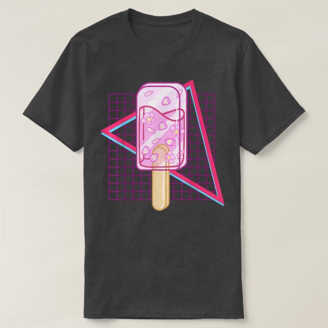 Camiseta Sakura Ice Drop Popsicle Kawaii (Diseño del anverso)