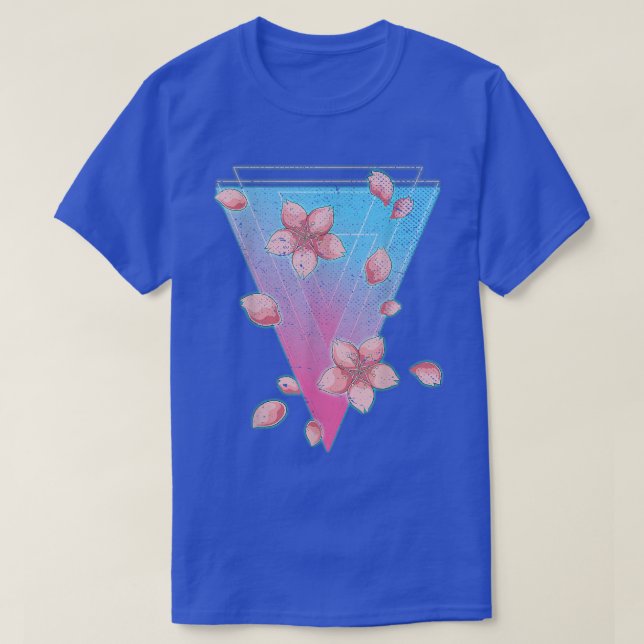 Camiseta Sakura Japan Flower Synthwave Vaporwave Cherry Blo (Diseño del anverso)