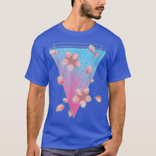 Camiseta Sakura Japan Flower Synthwave Vaporwave Cherry Blo
