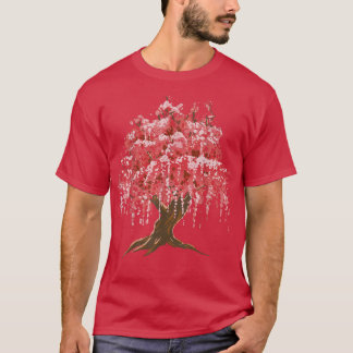 Camiseta Sakura Japanese Cherry Blossom Tree Nature Graphic