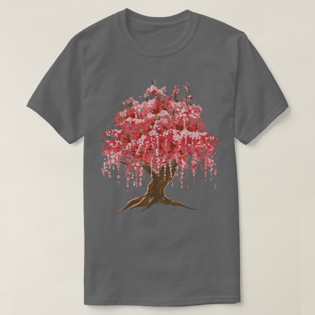 Camiseta Sakura Japanese Cherry Blossom Tree Nature Graphic (Diseño del anverso)