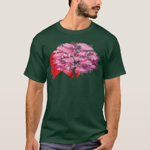 Camiseta Sakura Japón Bandera Arbol de cerezo Arbol arte ja