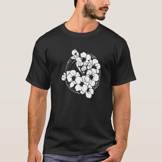 Camiseta Sakura Japón Flor de cerezo Naturaleza de árbol ja (Anverso)