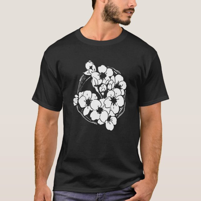 Camiseta Sakura Japón Flor de cerezo Naturaleza de árbol ja (Anverso)