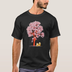 Camiseta Sakura Japón Florecimiento de cerezo Mascota de pe