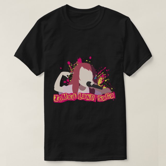 Camiseta Sakura rapea la saga de la tierra zombie (Diseño del anverso)