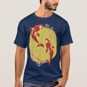 Camiseta Sakura Taisho Sanke Koi Nishikigoi Cerezo en flor